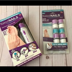 Naked Nails manicure tool set with refills